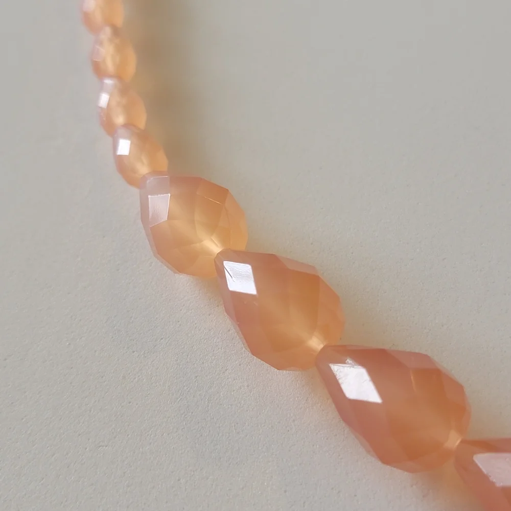 Rock of Ages Necklace in Peach Mark. Avon